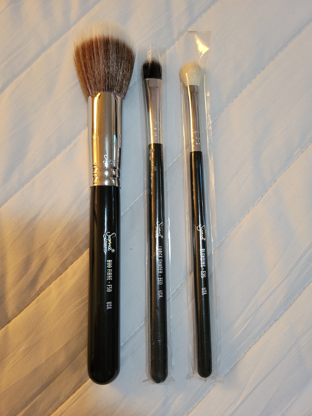 Sigma Makeup Brush Set - Black Handle (3 Pieces)